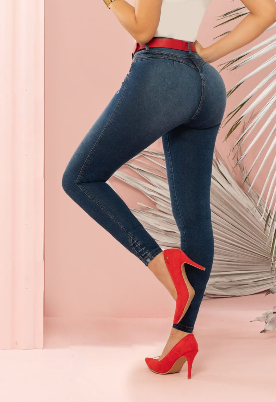 Jean Mujer colombiano (Cinturón Rojo Incluido ) - Imagen 3
