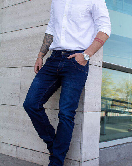 Jean hombre Slim Fit Azul Oscuro