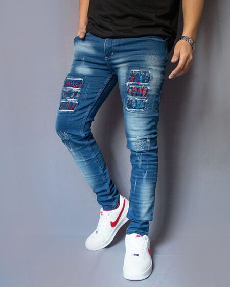 Jean Diseño único Denim Lating