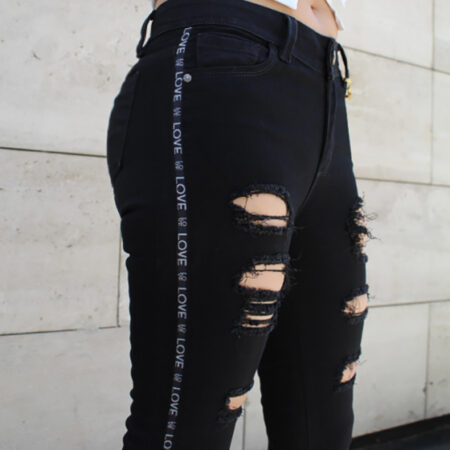 Jean Mujer Color Negro Push-Up