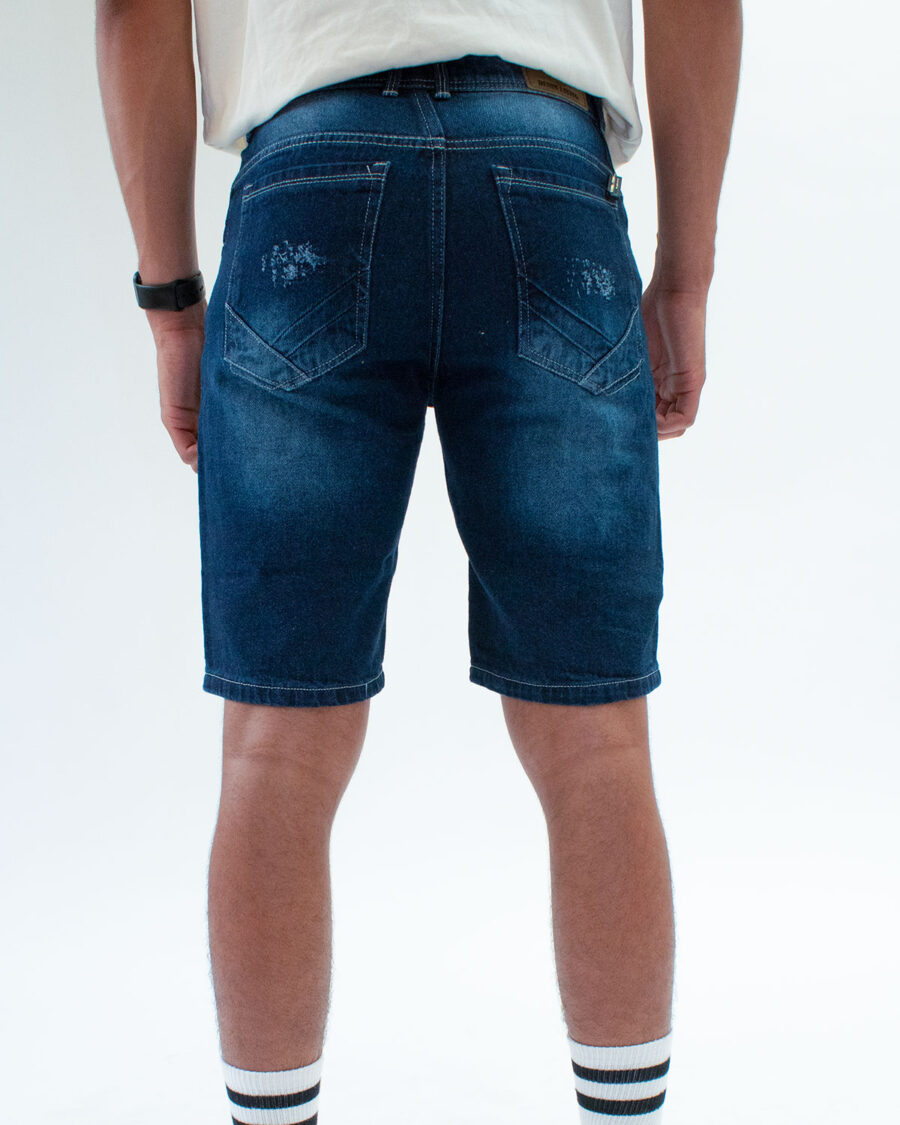 Bermuda Denim con Parches bordados - Imagen 5
