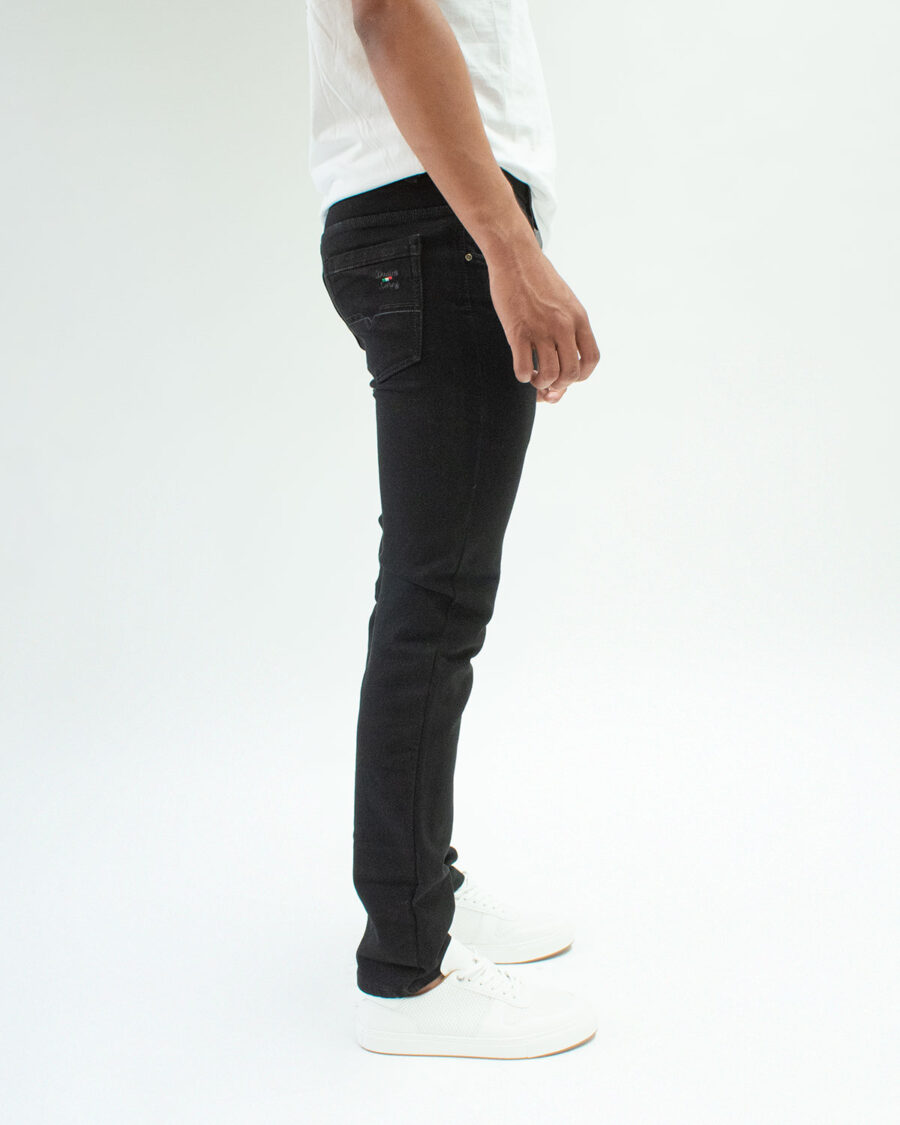 Jean Jogger Negro Elasticado - Imagen 4