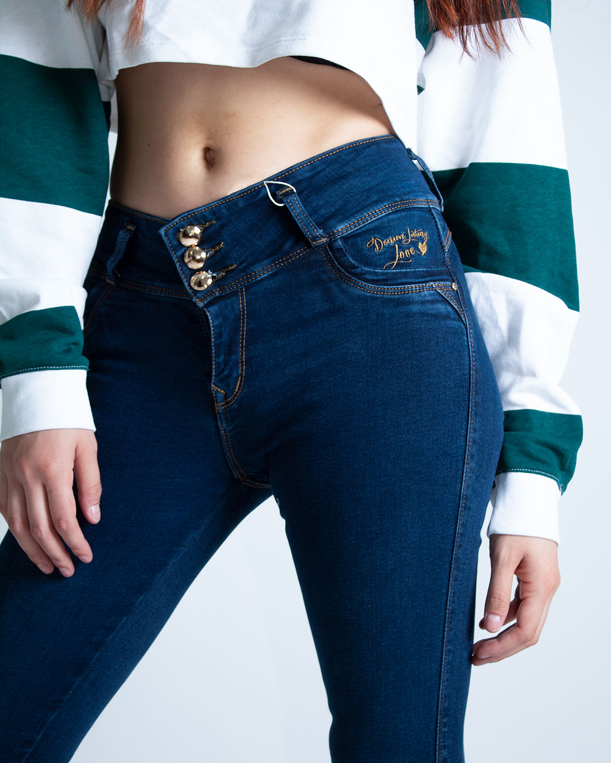 Jean Mujer Push-Up Tres Botones
