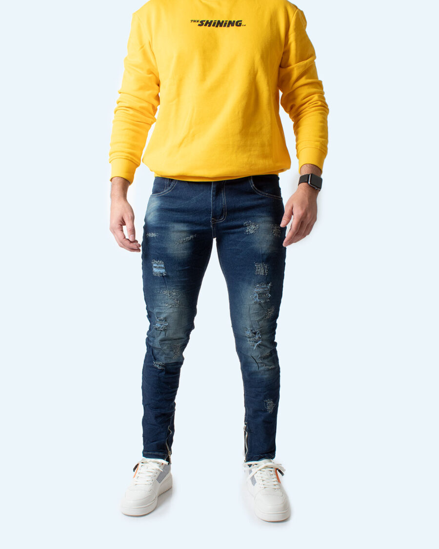 Jean Skinny para Hombre con cremallera en bota - Imagen 5