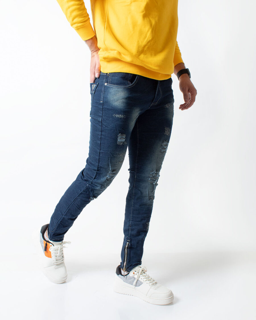 Jean Skinny para Hombre con cremallera en bota - Imagen 3
