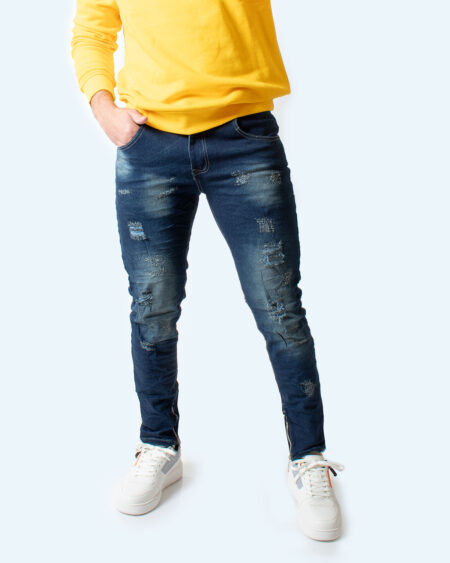 Jean Skinny para Hombre con cremallera en bota