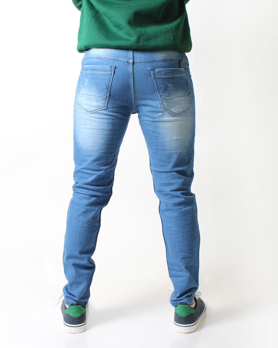 Jean Skinny Azul cielo para Hombre - Imagen 4