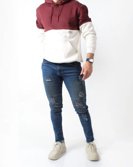 Jean Skinny Azul Petroleo para Hombre
