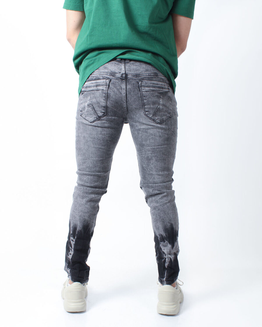 Jean Skinny Gris difuminado para Hombre - Imagen 6
