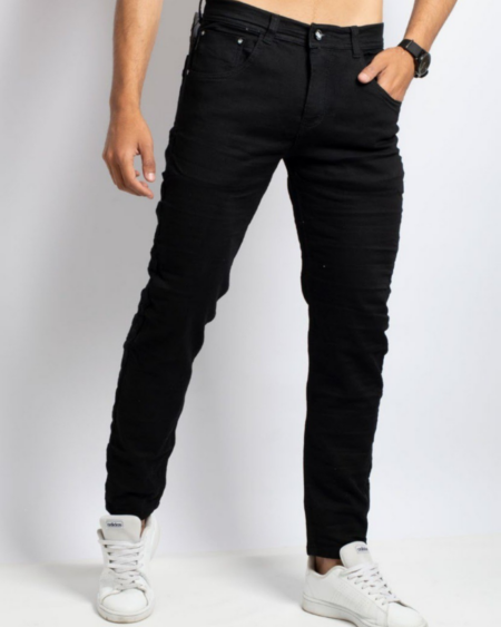Jean Skinny negros %80 algodón para hombre