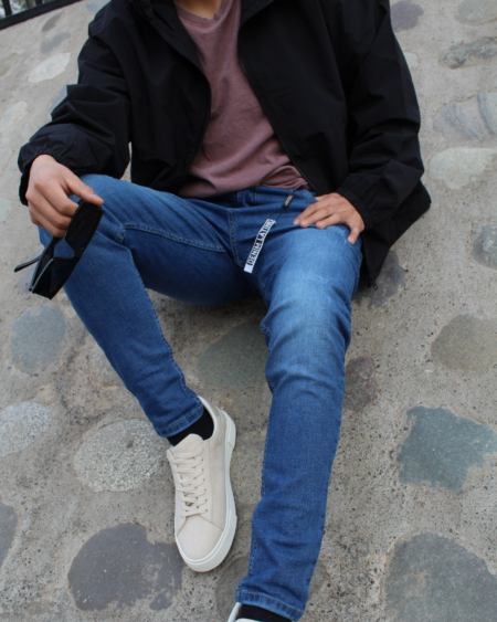 Jeans Hombre Skinny Color  Claro Flex